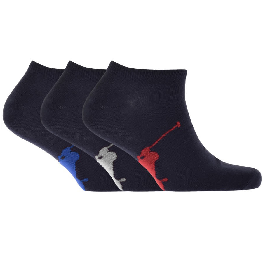 Alternative Image for ProductRalph Lauren 3 Pack Trainer Socks Navy1